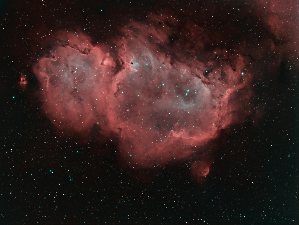 IC 1848 Soul Nebula Bicolor.